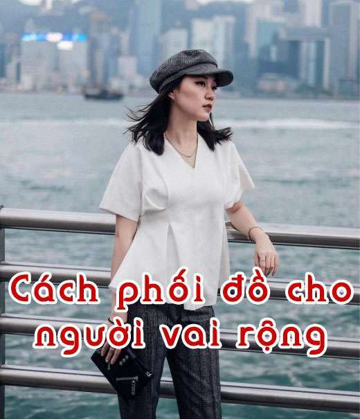  Áo cổ chữ V – Bí quyết “hack” vai rộng thần thánh
