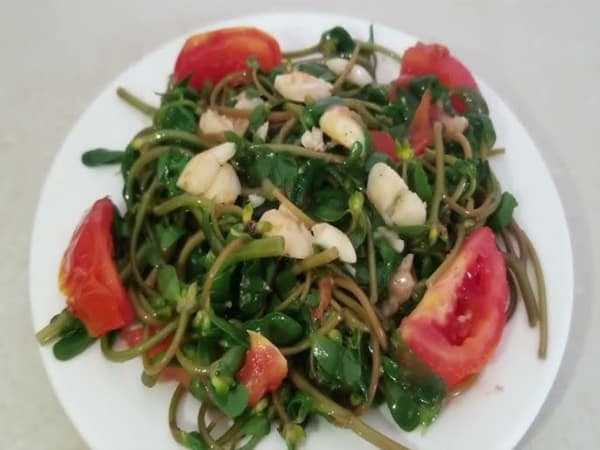 Rau Sam xào tỏi - Nhanh, ngon, đủ dinh dưỡng