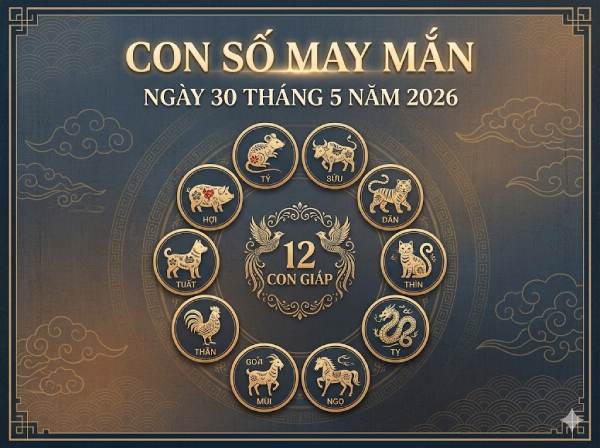 Phân tích con số may mắn 12 con giáp ngày 30/5 hôm nay miễn phí