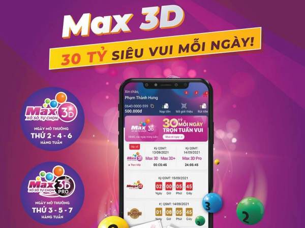 xổ số max 3d pro