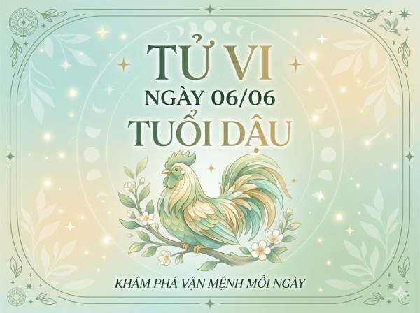 Vận trình tử vi tuổi Dậu ngày 06/06/2026